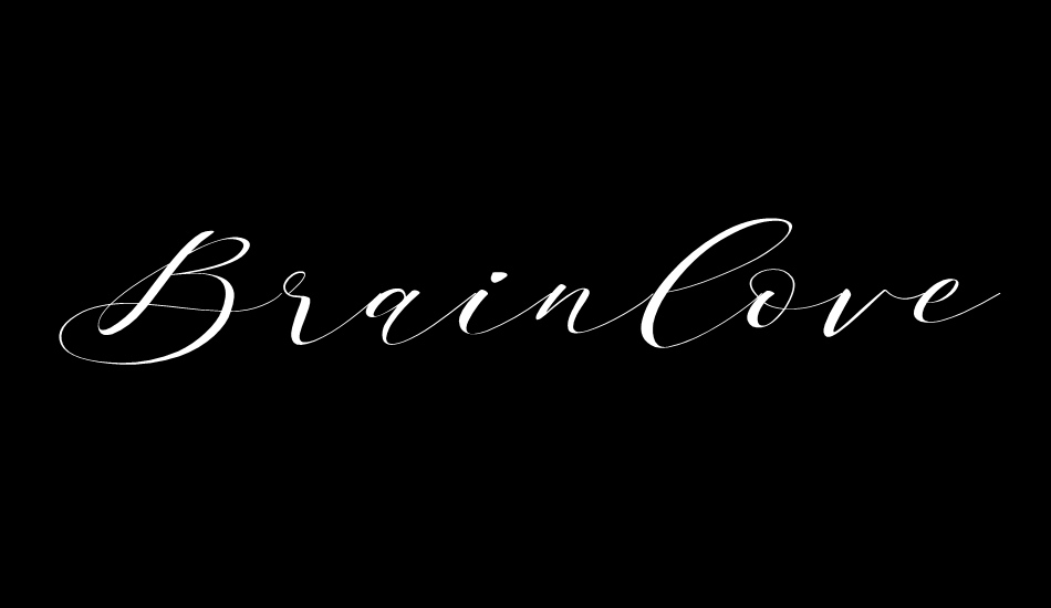 Brainlove font big