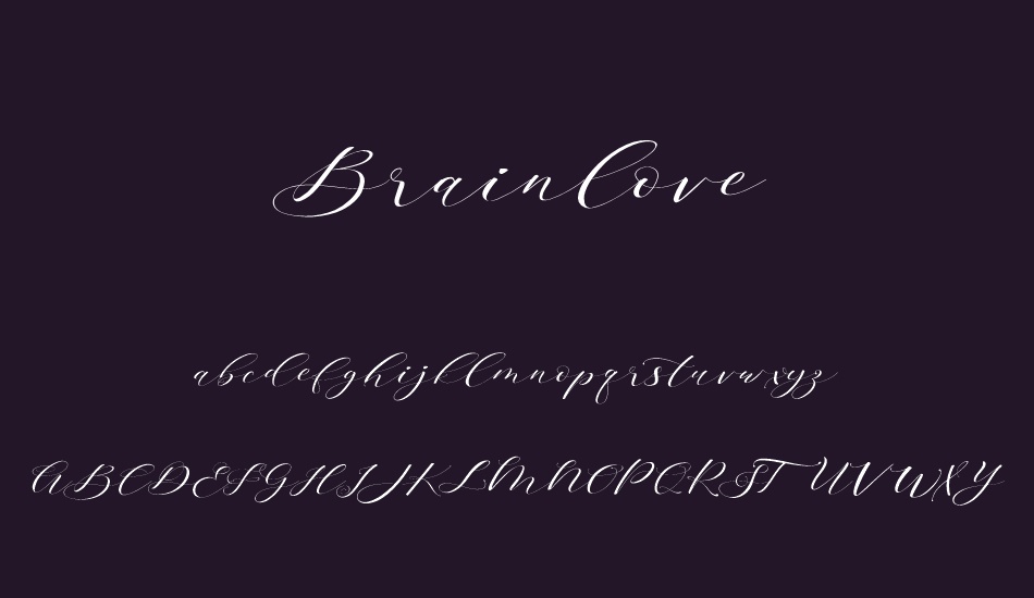Brainlove font