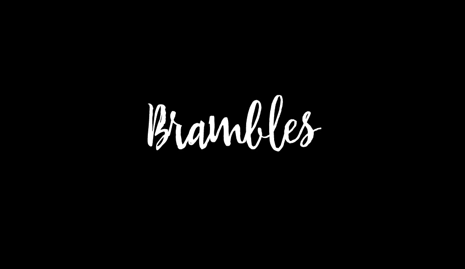 Brambles font big