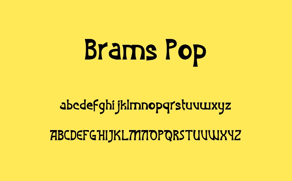 Brams Pop font