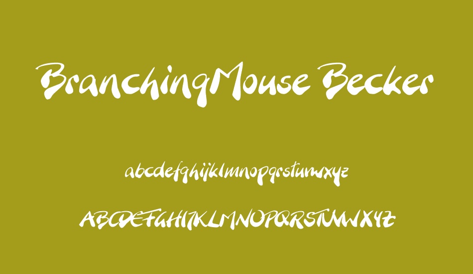 BranchingMouse Becker font