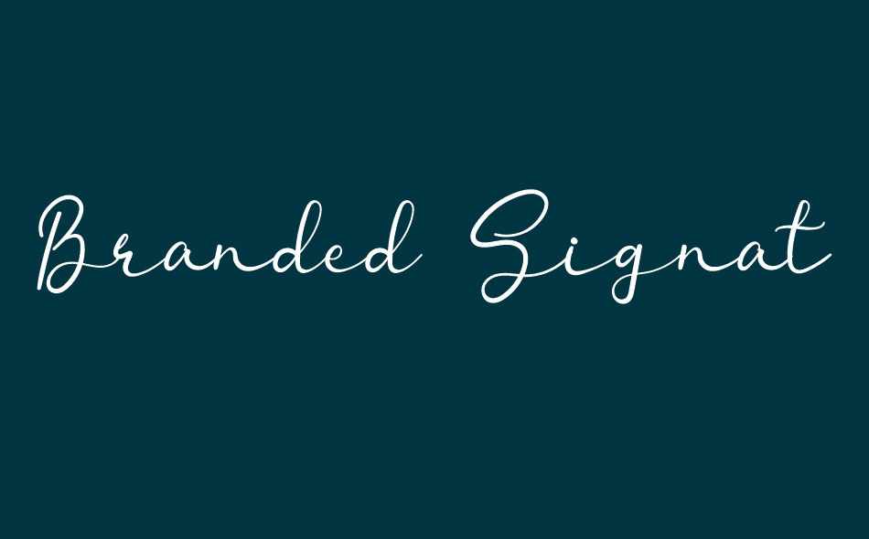 Branded Signature font big
