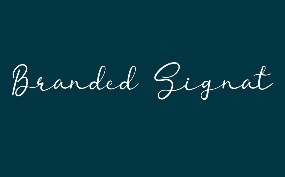 Branded Signature font big