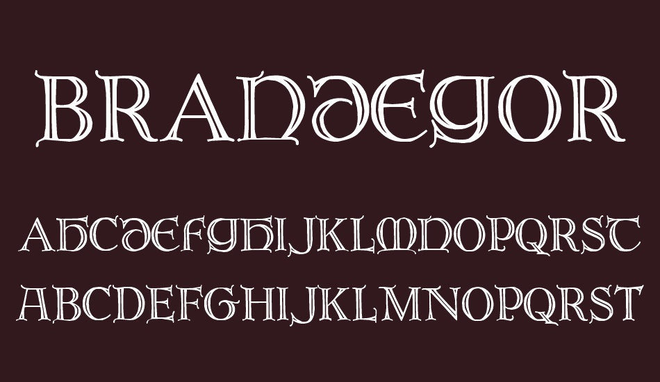 Brandegoris font