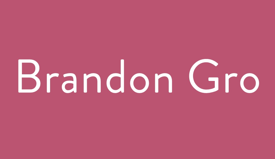 Brandon Grotesque font big