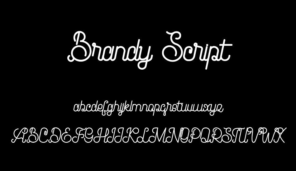 Brandy Script font