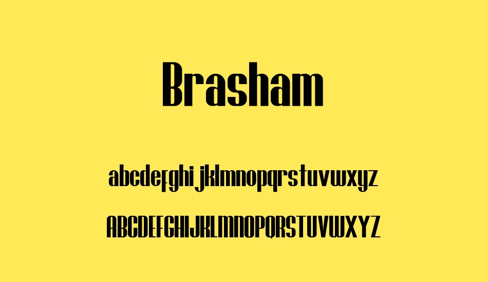 brasham-regular-demo font