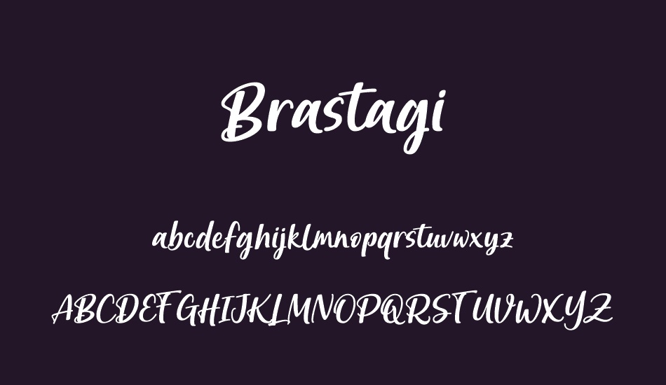 Brastagi font