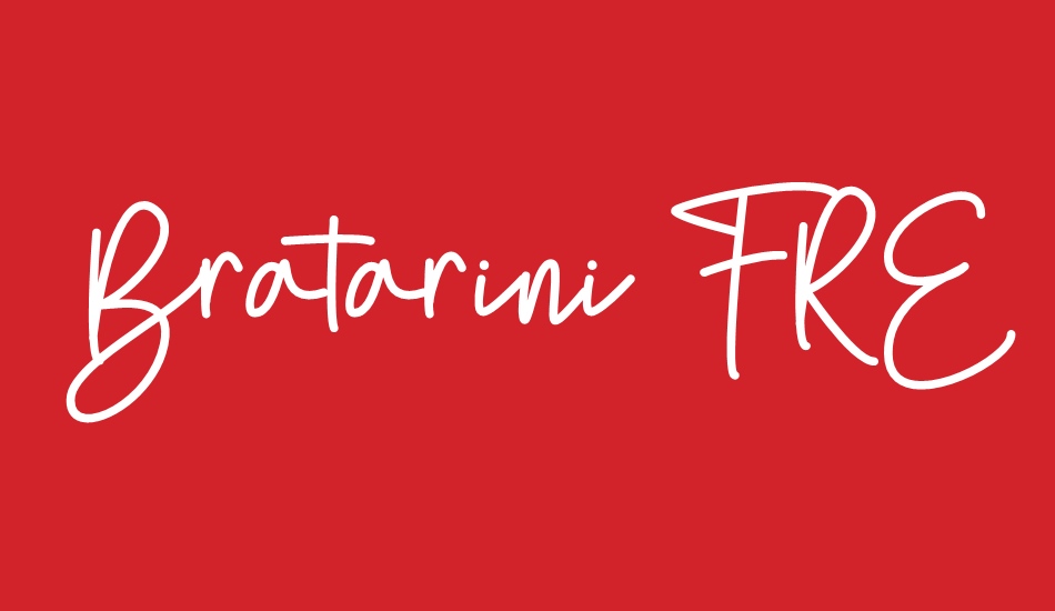 Bratarini FREE font big