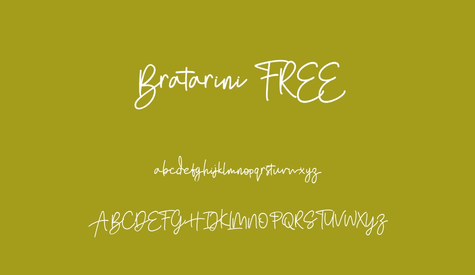 Bratarini FREE font