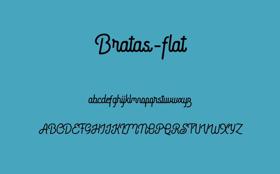 Bratas font
