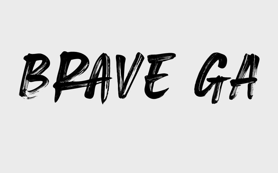 Brave Gates font big