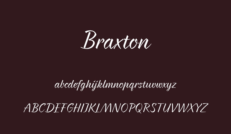 braxton font
