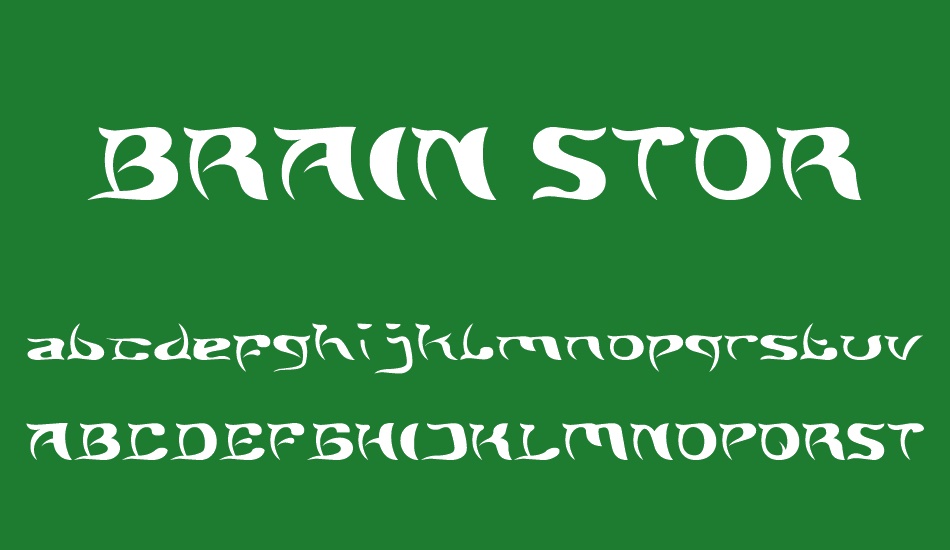 BRAIN STORM font