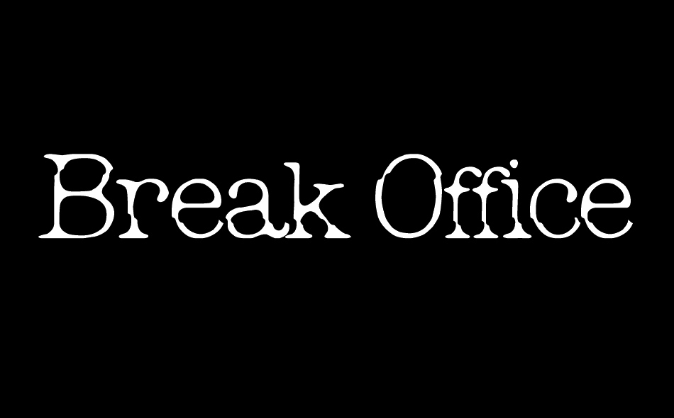 Break Office font big