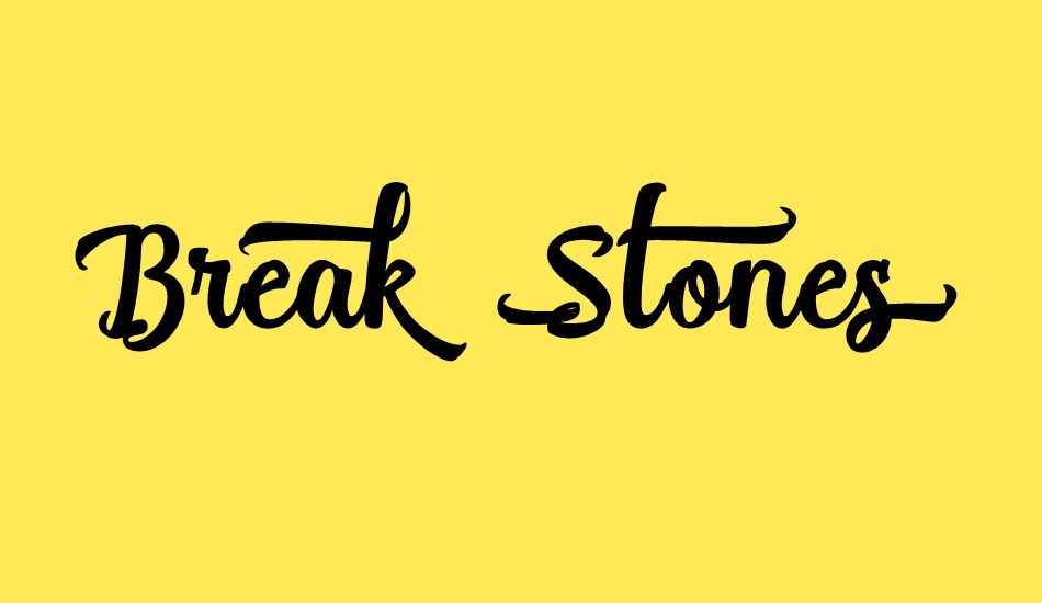 break-stones--free-personal-use font big