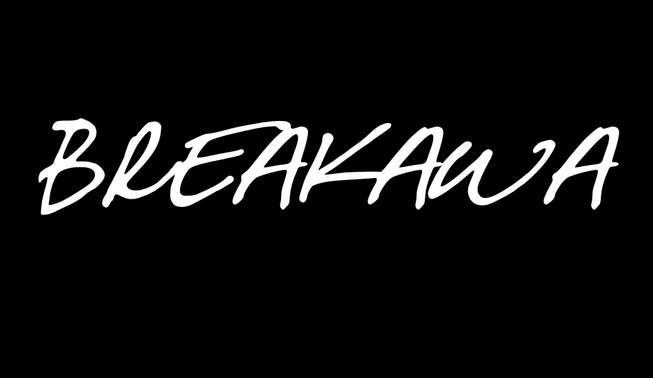 Breakaway font big