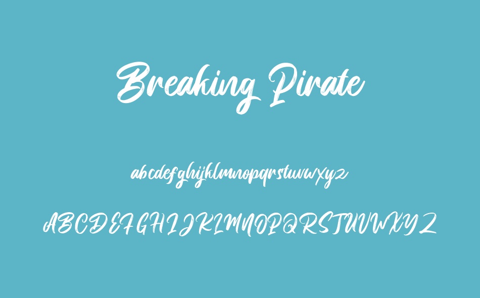 Breaking Pirate font