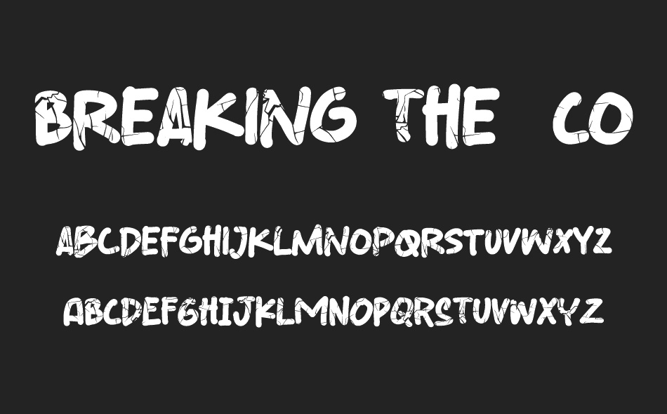 Breaking The Comic font