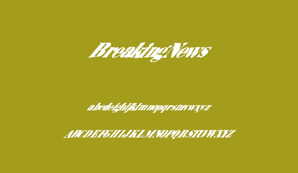 BreakingNews font