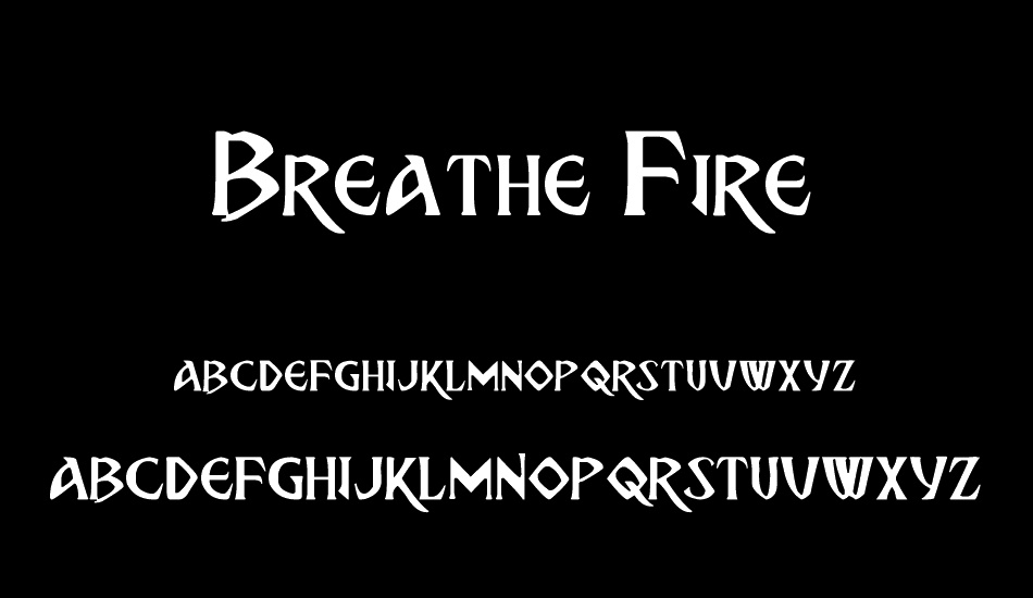 Breathe Fire font