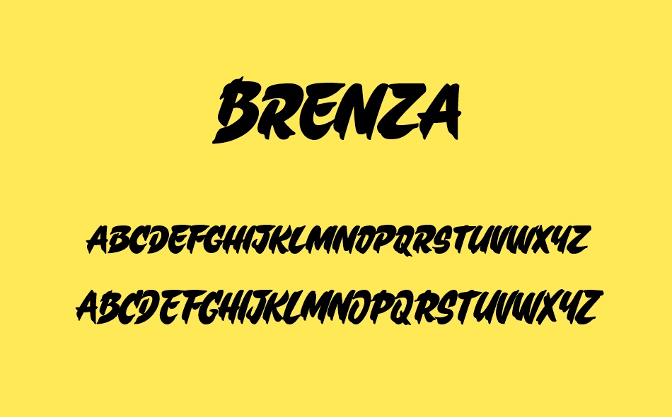 Brenza font
