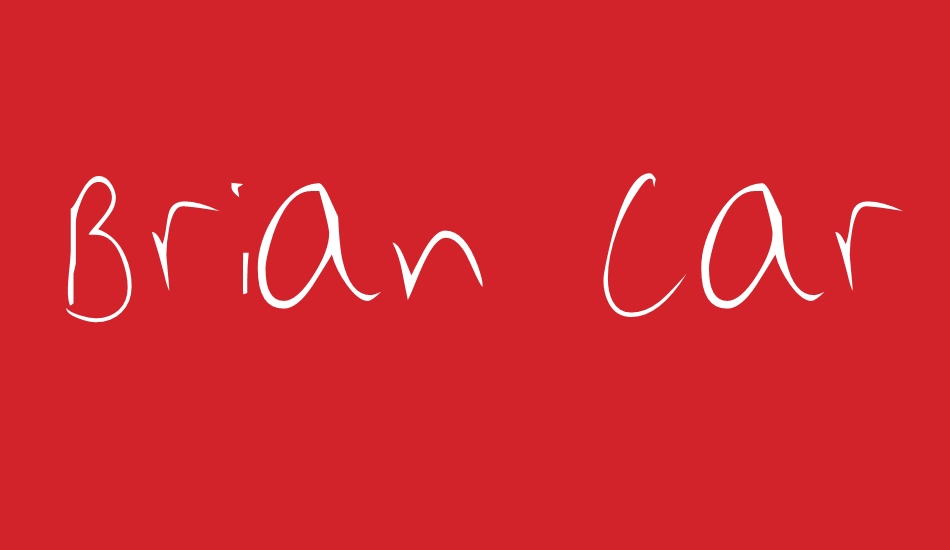 Brian Cary font big