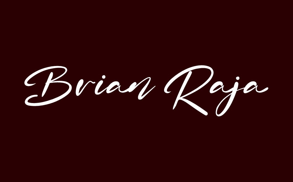 Brian Raja font big