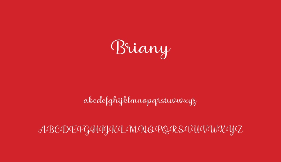 briany font