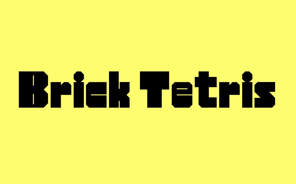 Brick Tetris font big