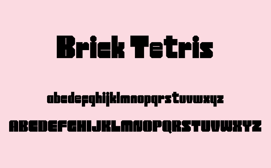 Brick Tetris font