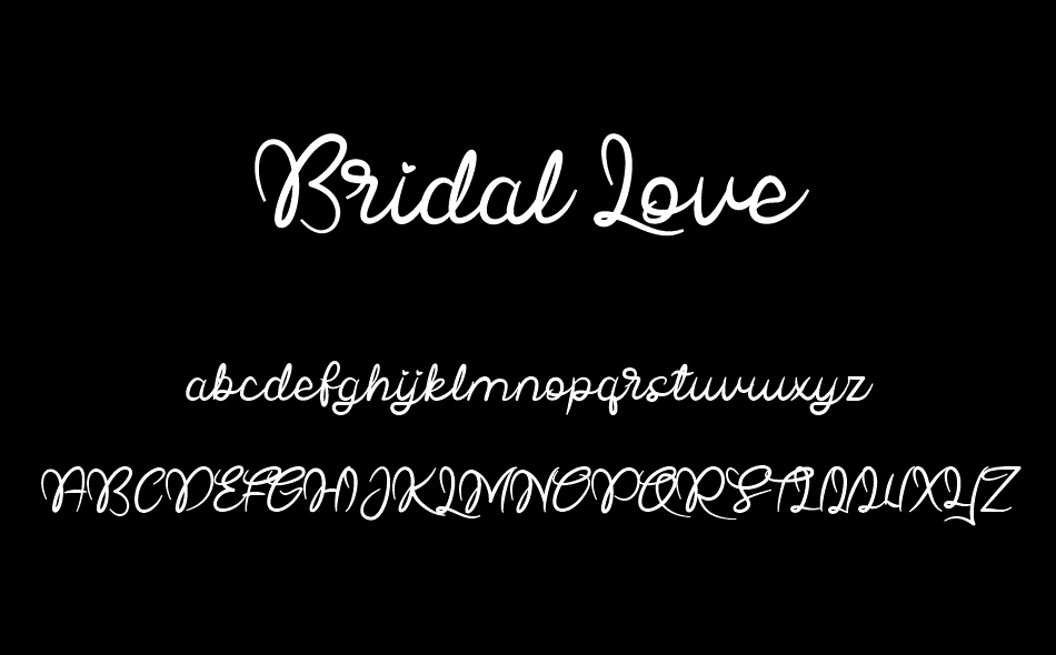 Bridal Love font