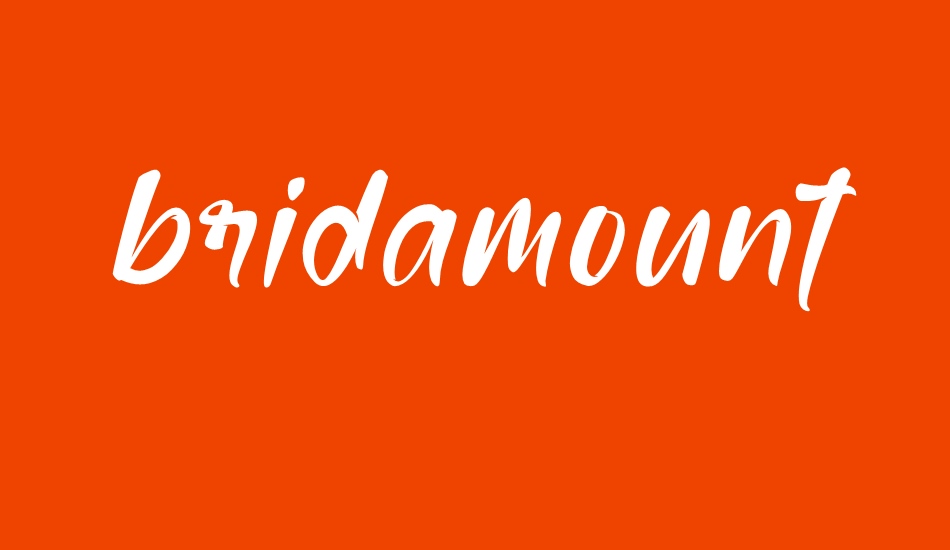 bridamount font big