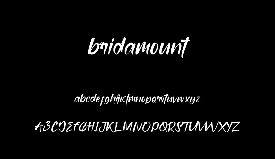 bridamount font