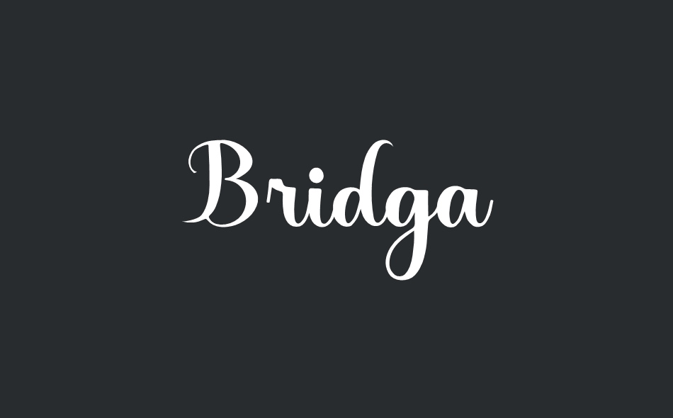 Bridga font big