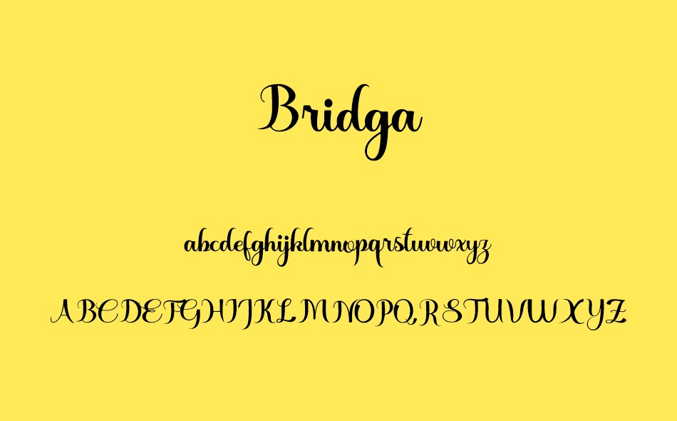 Bridga font