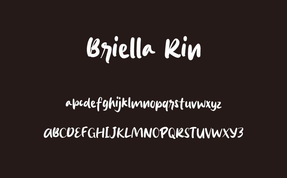 Briella Rin font