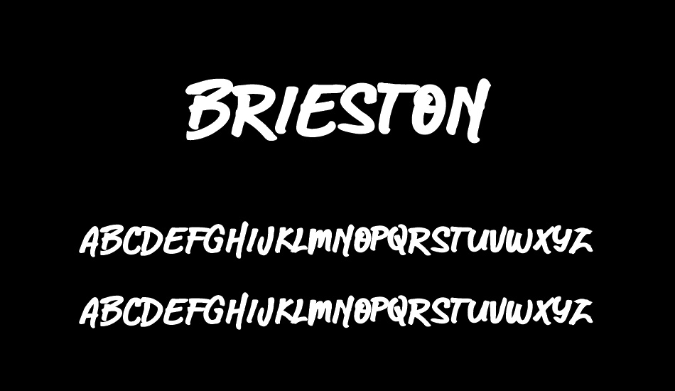 Brieston font