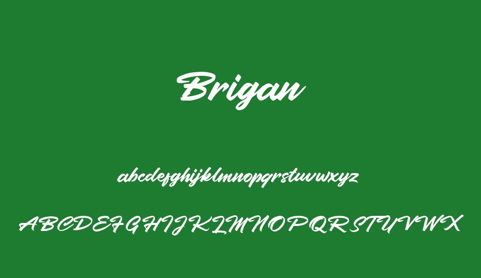 Brigan font