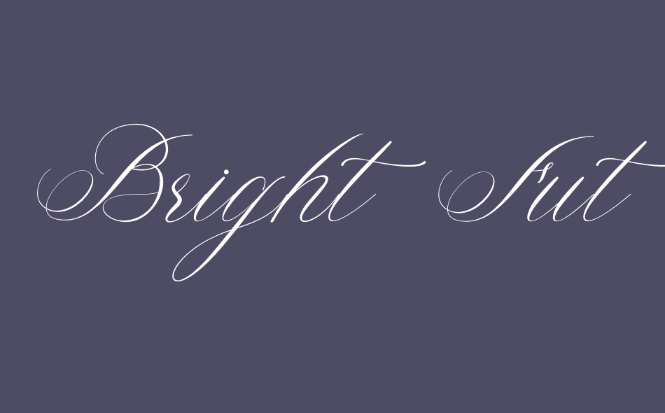 Bright Future font big