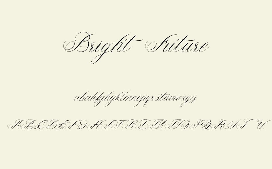 Bright Future font