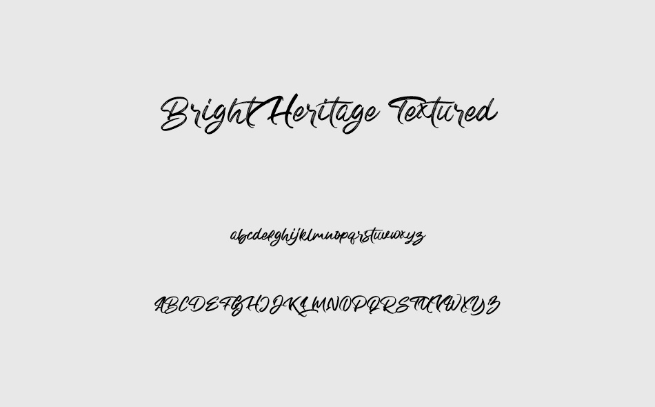 Bright Heritage Textured font