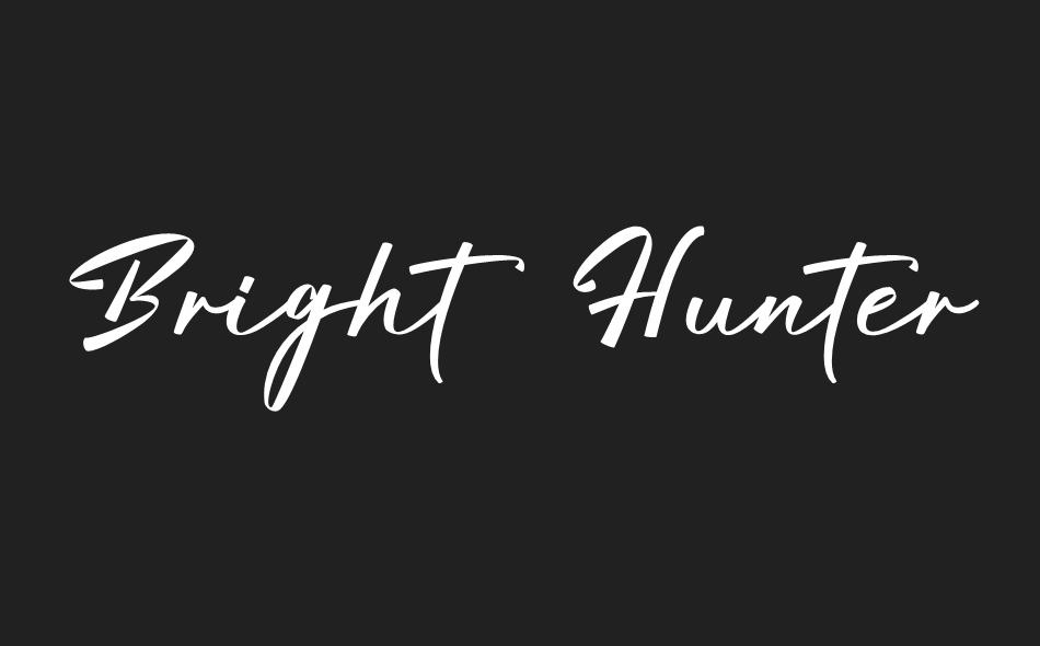 Bright Hunter font big