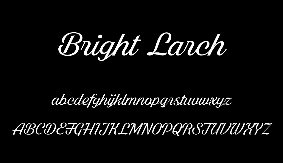 Bright Larch PERSONAL USE ONLY font