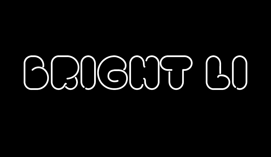 Bright Lights font big