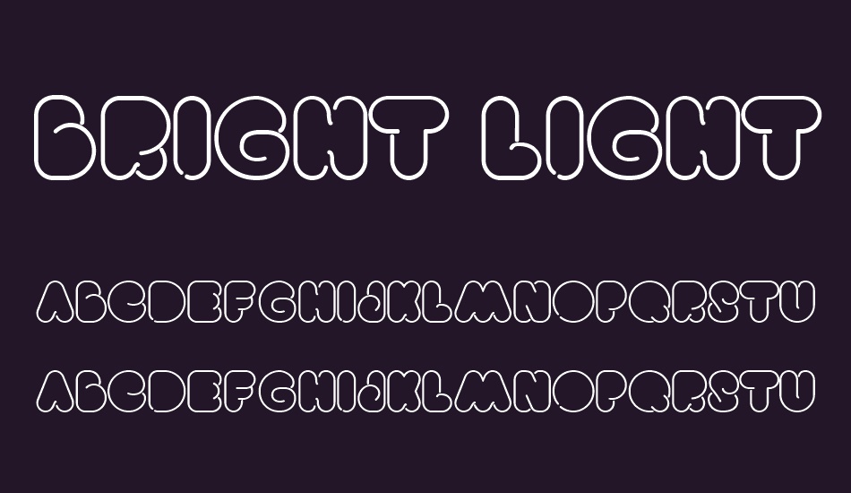 Bright Lights font