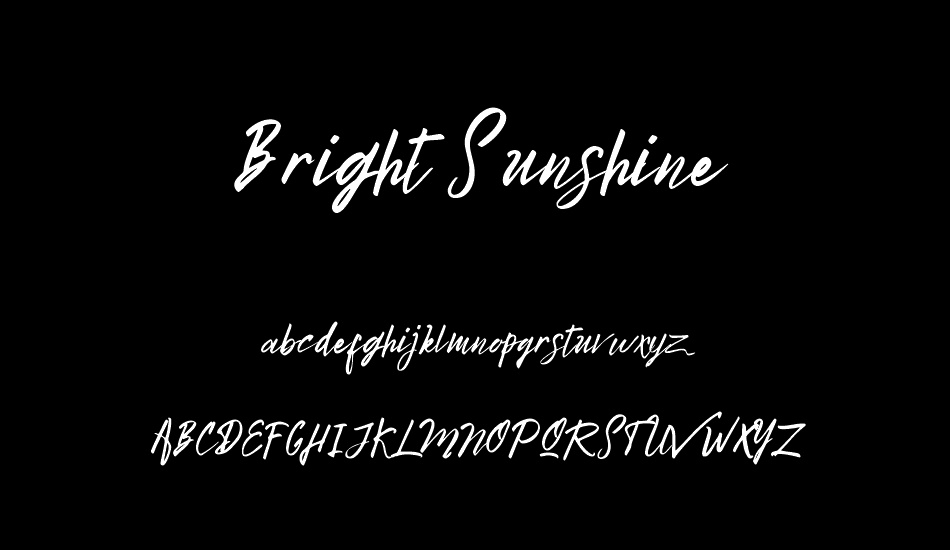 Bright Sunshine Demo font