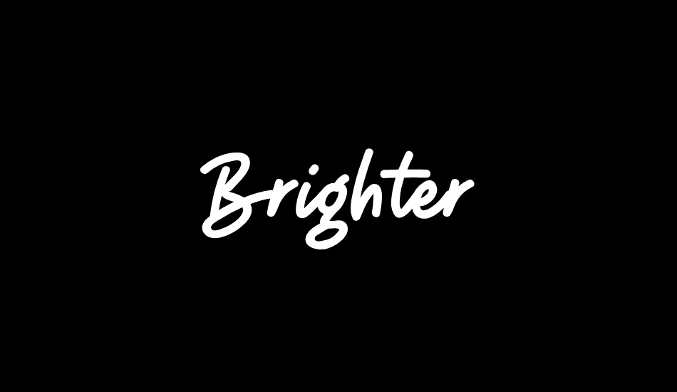 Brighter DEMO font big