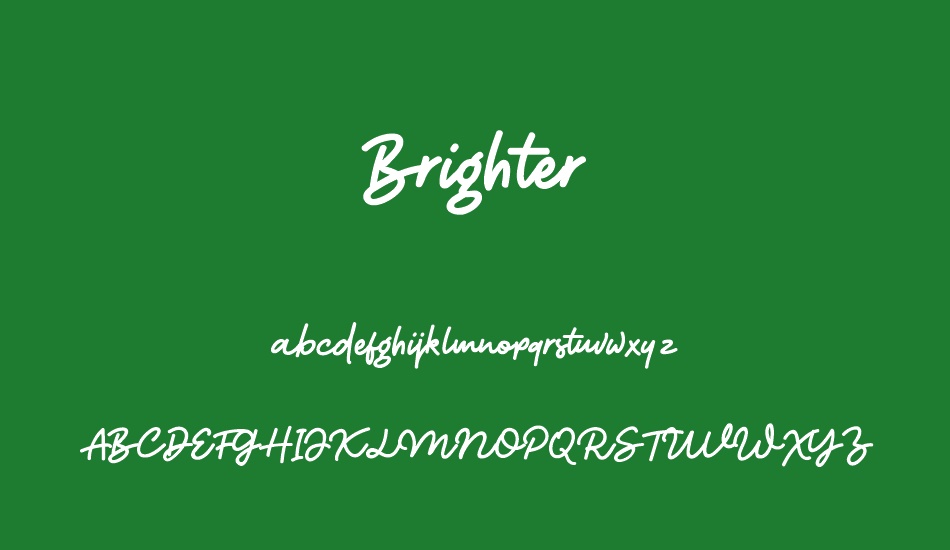 Brighter DEMO font