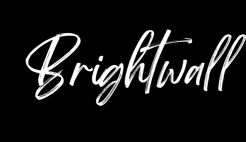 brightwall-ıtalic font big